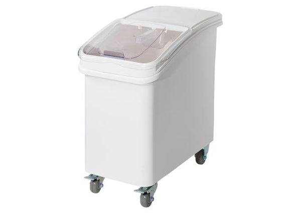 27 Gallon Ingredient Bin with Brake Casters and Scoop