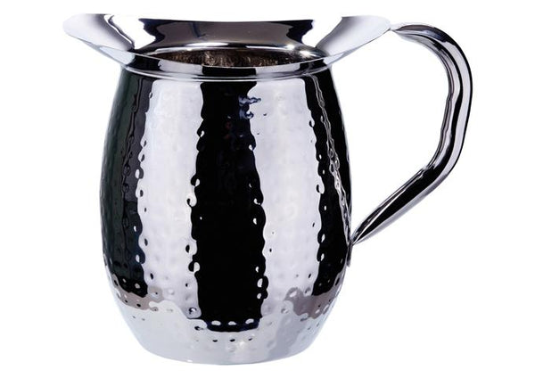 2L Hammered Bell Pitcher, Stainless Steel