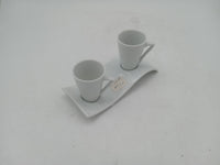 You and me 19x8 cm with 2 coffee cups 6 cl