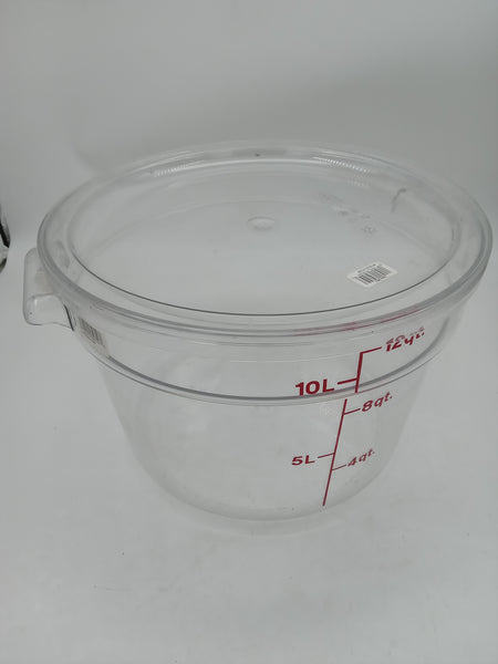 Cambro Round Storage 11.356 liters with cover.