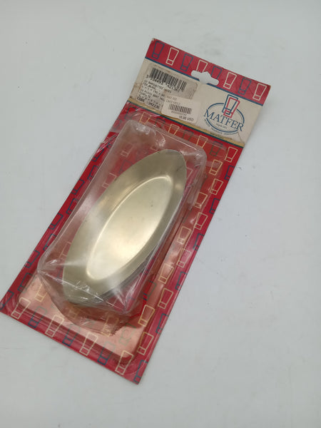 Matfer 12 plain boat molds tinplate 15x6 cm