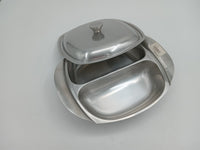 Alessi 2 section dish with cover