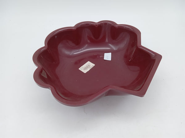 Plexi shell bowl bordeaux 26.5x24.5x7 cm