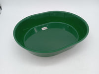 Plexi salad pot oval 1/2-60 green 32.5x26.5x6 cm