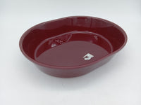 Plexi salad pot oval 1/2-60 bordeaux 32.5x26.5x6 cm