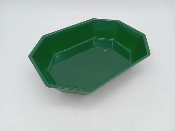 Plexi octagonal bowl green 26x20x5 cm