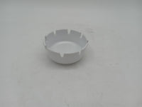 Round white ashtray