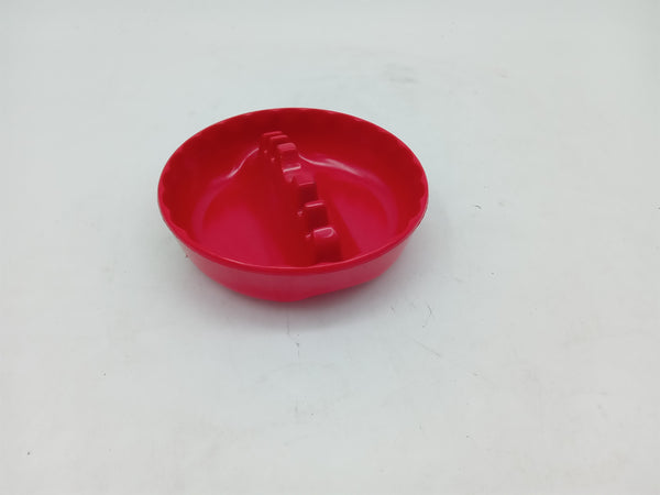 Round red ashtray