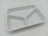 3 compartment dish rectangular