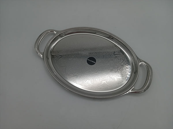 Alessi Oval tray with handles 30 cm S/S