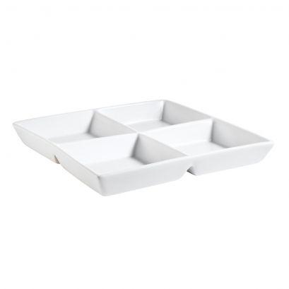 4 Compartment Square Tray 6ozx4 10"(25CM)