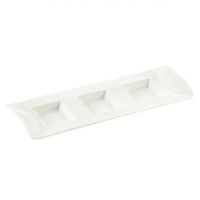 3 Compartment Rect. Tasting Tray 0.5ozx3 10 1/8"(26CM)