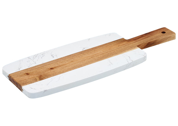 40CM Marble and Wood Serving Board