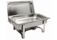 Get-A-Grip 8 Quart Full-Size Chafer, Stainless Steel