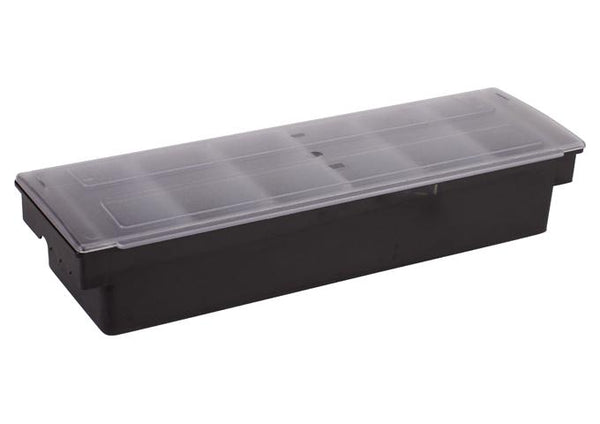 Condiment Holder, 6 Compartment, Black Plastic Base