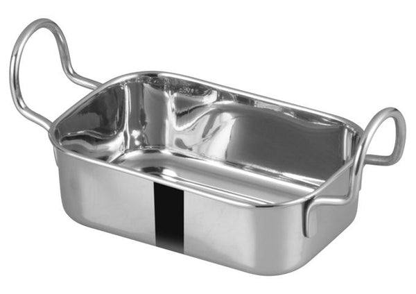 14.5x9.5CM Mini Roasting Pan, Stainless Steel