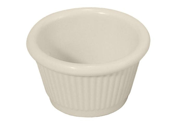 2 Oz Bone Color Fluted Ramekins
